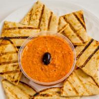 Spicy Hummus · With two pitas.
