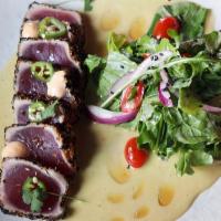 Tiradito De Atun  · Seared tuna over chef's leche de tigre