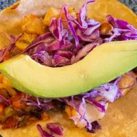 Fish Tacos Order · order of 3 tacos / Grilled fish, shredded cabbage, avocado, chipotle sauce, pico de gallo,