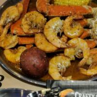 Cody Special · 1 cluster snow crab
1/2 lb headless shrimp
1/4 lb sausages
2 pcs corn
2 pcs potatoes
2 pcs e...