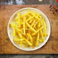 Cheesy Frieday · (Vegetarian) Idaho potato fries cooked until golden brown and garnished with salt and melted...