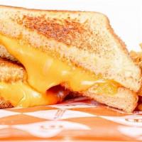 Kid'S Grilled Cheese · Three slices of melted cheese served on Texas Toast. Served with fries.