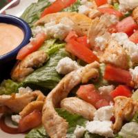 Guacamole Chipotle Salad · Romaine spring mix lettuce, fresh guacamole, tomato and queso fresco. Served with ranch chip...