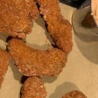 Deep Fried Avocado Bites · Breaded avocado served with chipotle mayo.