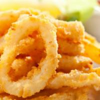 Fried Squid (15) · Fresh squid deep fried and seasoned. A favorite seafood starter