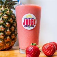 Scissor Kick (24 Oz) · Strawberry & Pineapple Juice, Strawberries, Pineapple Sherbet, Pineapple