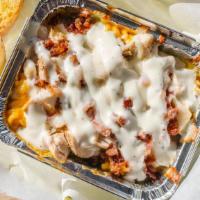 Medium Chicken Bacon Ranch Mac  N Cheese By Joey'S G Mac N Cheese · By Joey G's Mac n Cheese. Cheddar, mozzarella and seasoned baked chicken breast. Topped with...