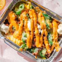 Medium Jalapeno Mac N Cheese By Joey'S G Mac N Cheese · By Joey G's Mac n Cheese. Cheddar, pepper jack, fresh sliced jalapeno. Topped with bacon, cr...