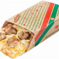 Italian Sausage - Regular Slice · 530 cal. ½ lb regular slice of our famous pan-style pizza. Includes zesty pizza sauce, Wisco...