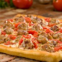 Original Chicago Whole Pan-Style Pizza · A sauceless pizza that features Italian sausage, Italian spiced and diced tomatoes and our q...