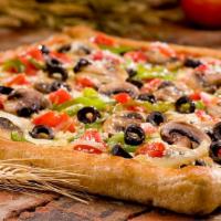 Garden Of Eatin' Pizza Medium · A must try on wheat crust. Fresh mushrooms, onions, green peppers, black olives and diced to...