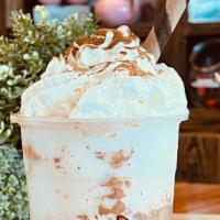 Horchata Smoothie · Hispanic Inspired Drink Made with Rice Milk, Cinnamon  Whip Creme, Chocolate Straw and blend...