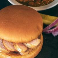 Turkey Sandwich · A hearty helping of our slow-smoked turkey served on soft, fresh sandwich bun. Includes 1 of...