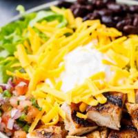 Chicken Bowl · Proteins: Beans, Chicken. Add extra chicken and extra sauce for additional charges.