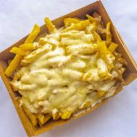 Large Cheesy Fries · French Fries with cheese sauce on the side