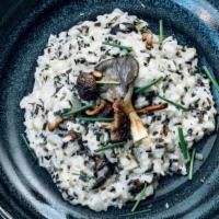 Mushroom Risotto · wild rice, roasted mushrooms, “cream of celery,” goat cheese