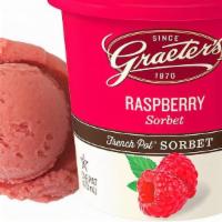 Raspberry Sorbet - Pint · Regina Graeter started out simple using a blend of fruit juice, cane sugar and water to make...