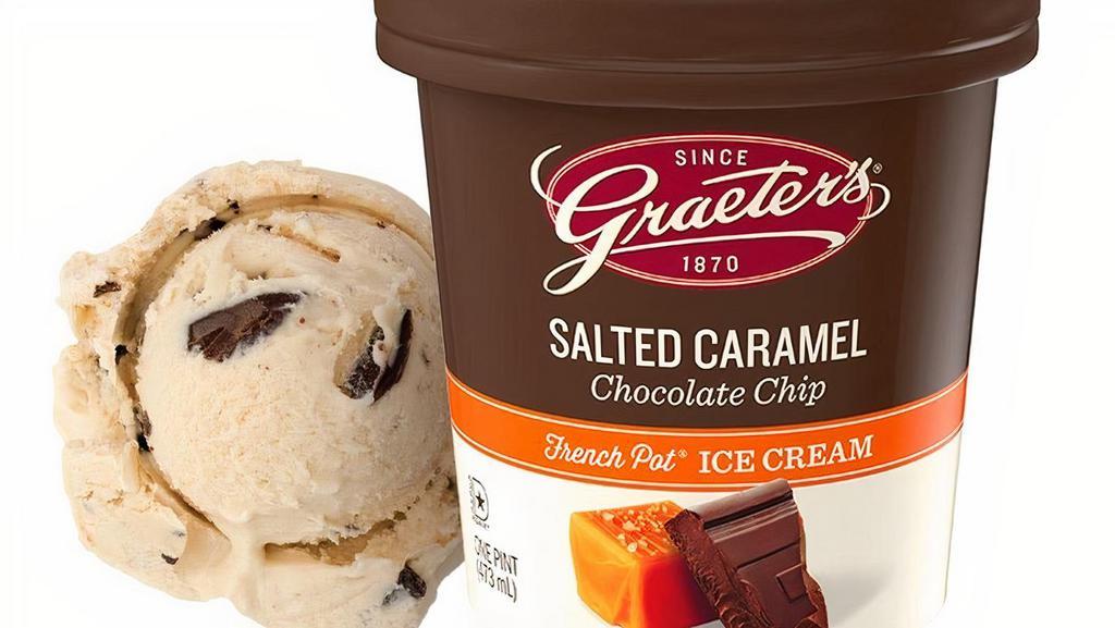 Salted Caramel Chocolate Chip - Pint · We made our Original Salted Caramel ice cream even more decadent with the addition of our gourmet dark chocolate chips.