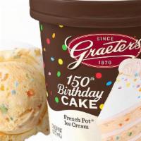 Birthday Cake - Pint · Yellow cake flavored ice cream loaded with white cake pieces and colorful sprinkles.  A cele...
