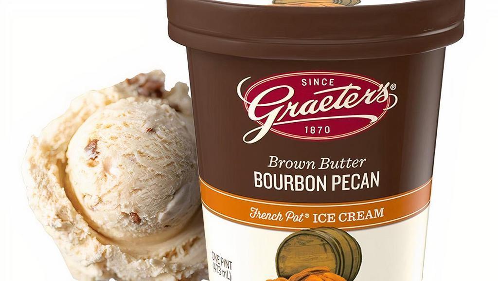 Brown Butter Bourbon Pecan - Pint · Gourmet bourbon-glazed pecans in a sweet, boozy brown butter ice cream.