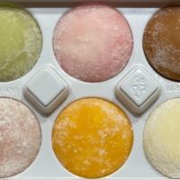 Mochi Ice Cream · Come with 6pcs, 6 different flavor .(,matcha green tea,,  red bean, strawberry, chocolate ,m...