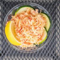 Spicy Kani Salad · Spicy crabmeat with cucumbers and lemon.