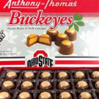 Osu Buckeye (24) · Our famous 24 piece box of peanut butter buckeyes. Packed in our Ohio state-themed buckeye b...