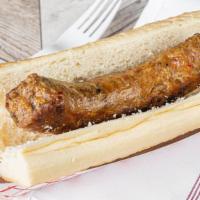 Italian Sausage - 12 Inch · Char-grilled slightly spicy Italian sausage served on fresh-baked Turano french bread.