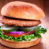 Veggie Burger · The best veggie burger you've ever had, your choice of toppings.