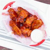 Wings (Single Order) · Eight ounces or seven wings.