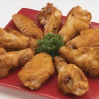 Guido Wings · 1 lb. Your choice of Plain, Hot or BBQ (Includes Ranch or Blue Cheese dressing).