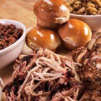Build Your Own Picnic · 2 pounds any meat (excluding ribs), 2 quarts any side, 4 rolls, 1/2 pint of bar-b-q sauce. F...