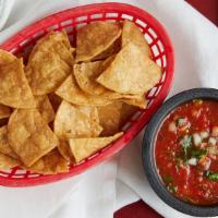 Chips & Salsa · Great Deal Chips and your choice of Salsa Fresca (Shown) or Warm Salsa Ranchera.