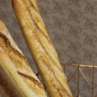 Baguette · Delicious, crispy French bread.