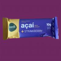 Acai + Strawberry Protein Bar · Our acai & strawberry keto protein bar is a healthy snack, energy boost, low sugar Brazillia...