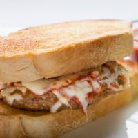 Hot Dago · Our Italian sandwich made with nana’s recipe. 1/3 lb. ground beef patty infused with Italian...
