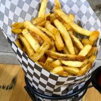 Belgian Frites · Traditional Belgian frites tossed in tallow, served with your choice of dipping sauces.