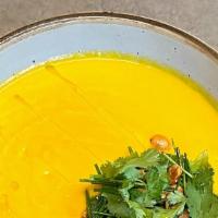 Curry Carrot Soup · These vegan, curry carrot soup has a dash of spice and is served with fresh mint, cilantro, ...