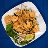 Pad Thai Noodles · Stir-fried rice noodles with your choice of meat, chili, beans sprouts, and chopped peanuts.