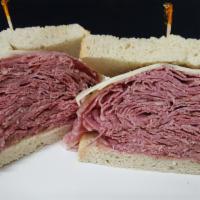 Corned Beef & Swiss · Corned beef and melted swiss cheese.