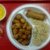 General Tso'S Chicken · Spicy. Breaded white meat chicken in a spicy General Tso's sauce. Served with fried rice and...