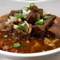 Beef Brisket With Soft Noodle Soup · Spicy