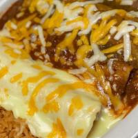 Enchilada Special · 12 Enchiladas 
Rice, Beans, Chips, Salsa, and Queso.