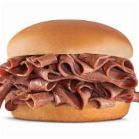 Big Roast Beef · Sliced roast beef dipped in au jus, served on a premium bun, with your choice of horseradish...