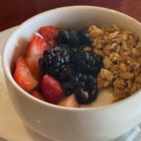 Parfait · Yogurt, berries and granola.
