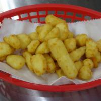 Cheese Curds · Deep fried Wisconsin cheese curds.