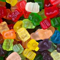 Baby Gummi Bears · Flavors in this mix include:
Cherry, Pink Grapefruit, Watermelon, Strawberry, Orange, Blue R...