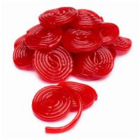 Strawberry  Licorice Wheels · Unroll this wheel of licorice as you go or bite into it all at once, No matter how you choos...