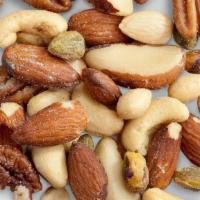Deluxe Mixed Nuts · Treat yourself to the perfect mix of freshly roasted & salted gourmet nuts. Featuring: cashe...