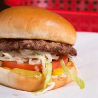 Hamburger (1/5 Lb) · 1/5 lb Beef patty on a fresh toasted bun with your choice of toppings.
 **If none of the 'Ve...